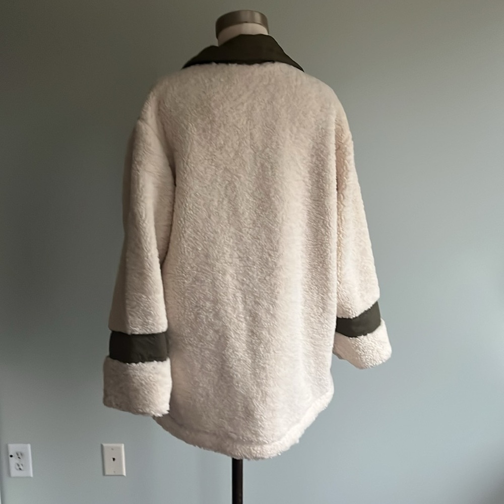 PILCRO MIXED SHERPA ANORAK JACKET - Picture 7 of 10